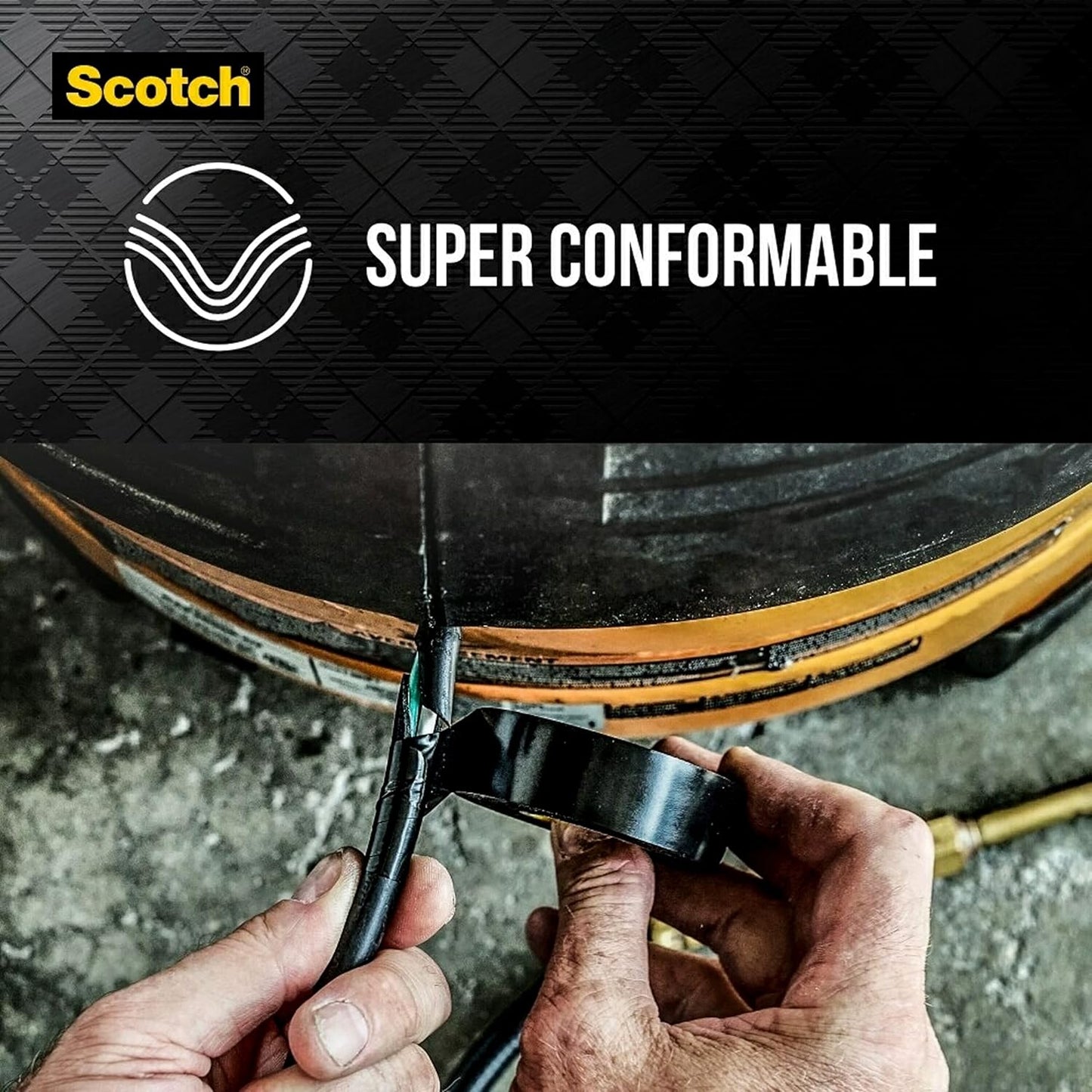 3M Scotch Super 33+ Vinyl Electrical Tape, .75-Inch x 66-Foot, Insulates and Protects Against Abrasion and Moisture, Protective Jacketing up to 600V Splice Insulation (6132-BA-10)