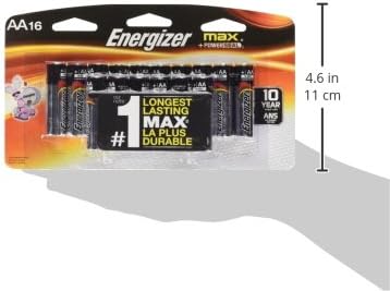 Energizer E91BPW16 Max AA Alkaline Batteries AA-16