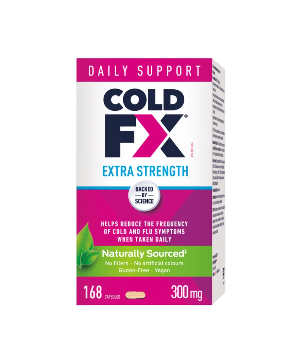 COLD-FX Cold & Flu Care Extra Strength 300 mg, 168 Capsules