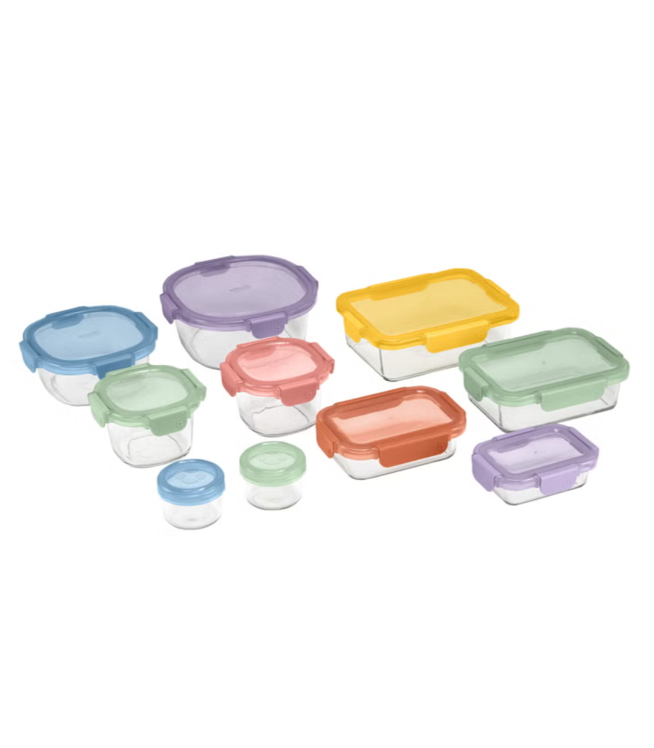 Ello Glass Food Storage Set, 20-piece