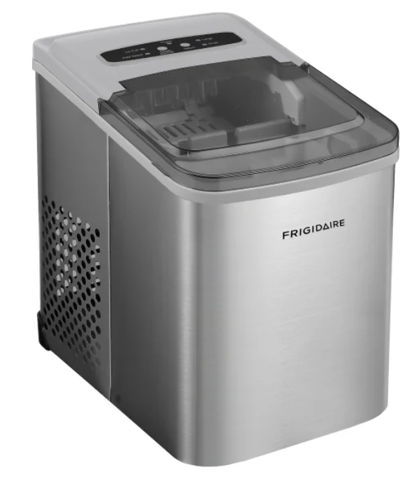 Frigidaire Self Cleaning Ice Maker 11.8 kg (26 lb.), Stainless Steel with Scoop