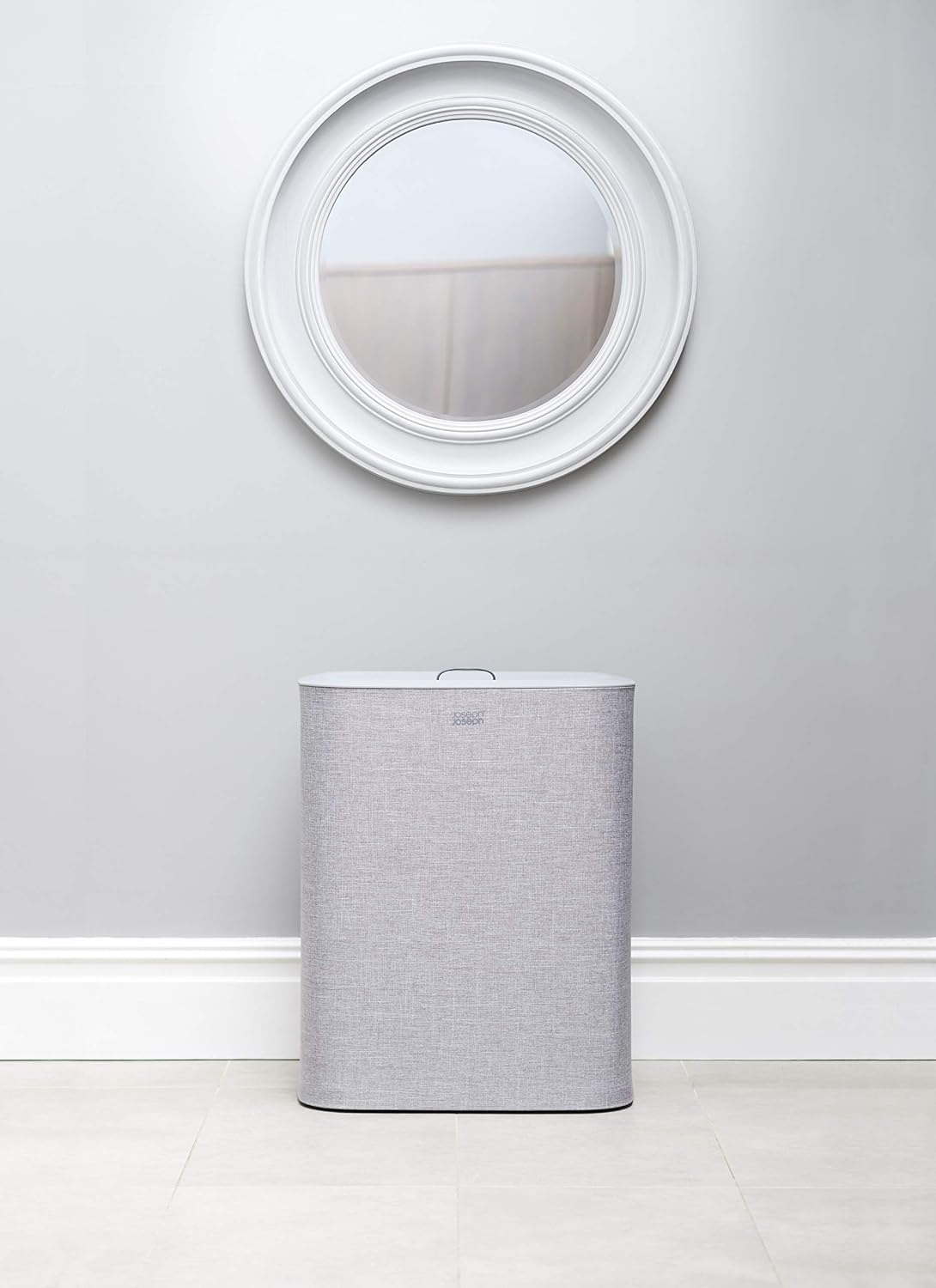 Joseph Joseph Tota 90-litre Laundry Hamper Separation Basket with Lid - Grey