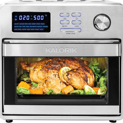 Kalorik MAXX 16 Quart Digital Air Fryer 9-in-1 Oven, Stainless Steel (AFO 47797 SS)