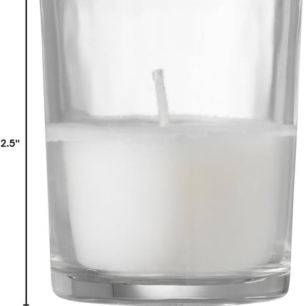 Yummi Unscented 2 x 2.5 Biolight Candle Jars - 12 per Pack