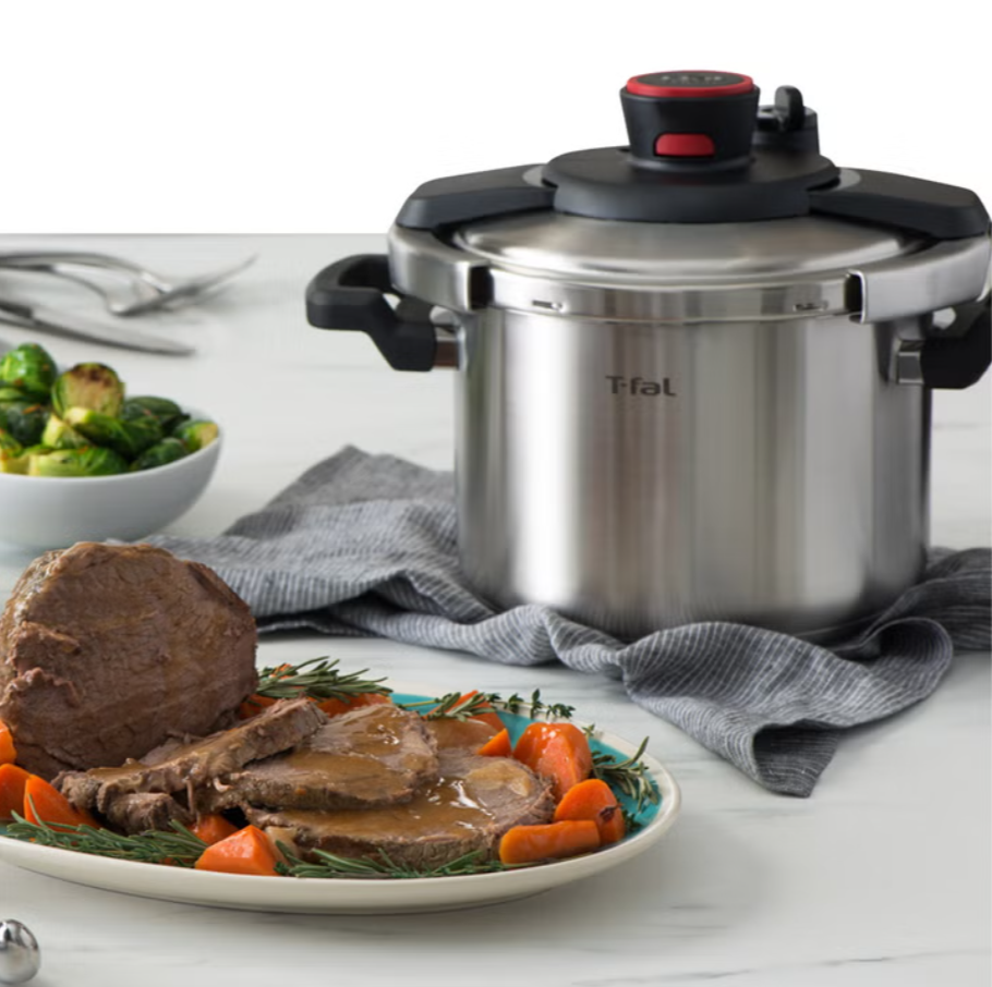 T-fal Clipso Stainless Steel Pressure Cooker, 7.6 L (8 qt.)
