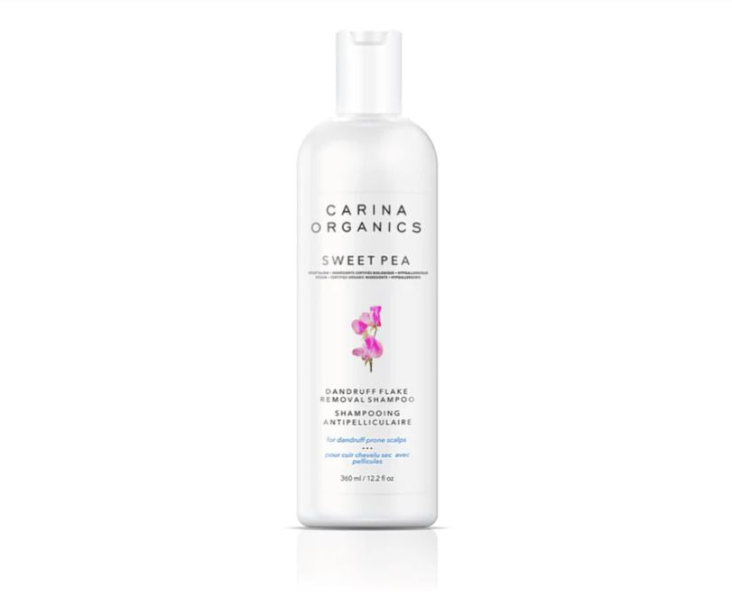 Carina Organics Sweet Pea Dandruff Flake Removal Shampoo, 360 ml, White