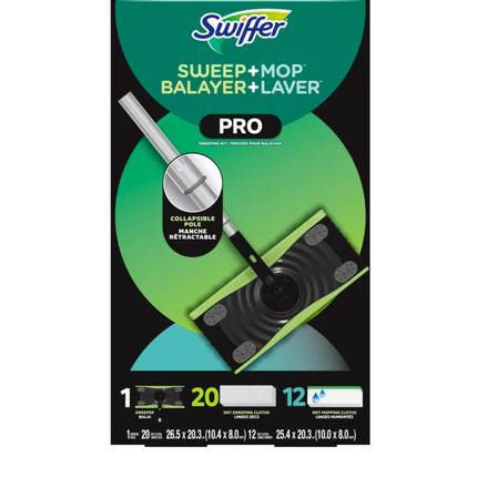 Swiffer , Pro Sweep+Mop Starter Kit , Black