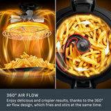 T-fal , Multicook Actifry, Multicooker & Air Fryer with Automatic Stirring Paddle, 6 L / 6.3 Qt. , Chrome