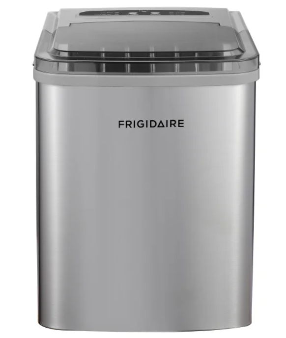 Frigidaire Self Cleaning Ice Maker 11.8 kg (26 lb.), Stainless Steel with Scoop