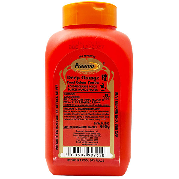 Preema Food Colour Orange 400 g