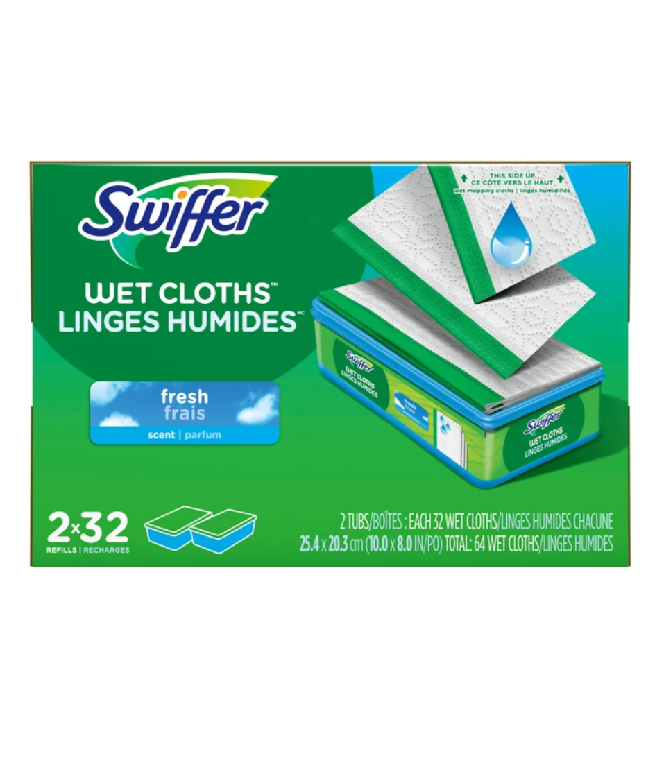 Swiffer Sweeper Wet Mopping Cloths, 64 count