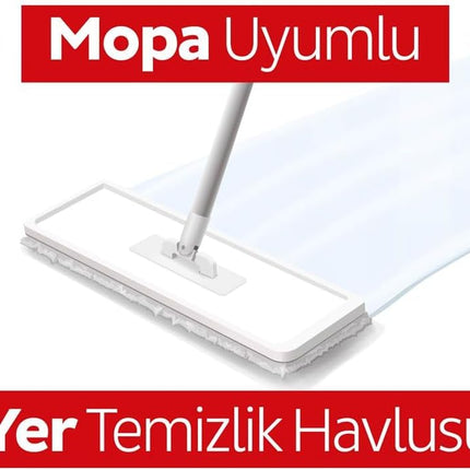 Sleepy Easy Clean MOP Disposable Floor Cleaning Towel, 50 Mop Compatible Wipes (PIN BLUE)