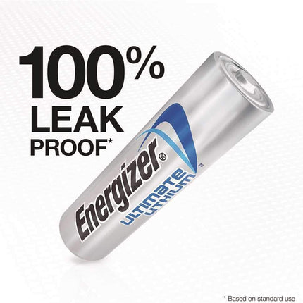 Energizer Ultimate Lithium AA Battery, Pack of 4