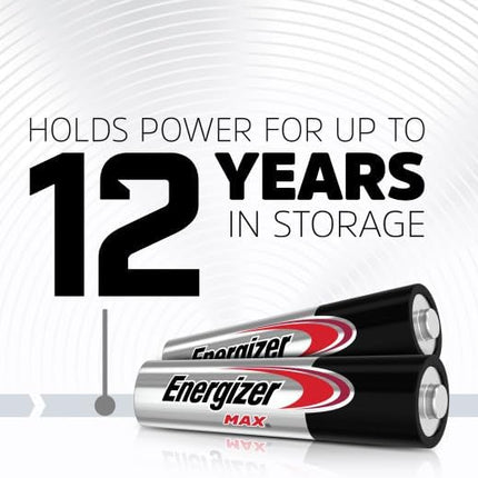 Energizer MAX AAA Batteries (12 Pack), Triple A Alkaline Batteries