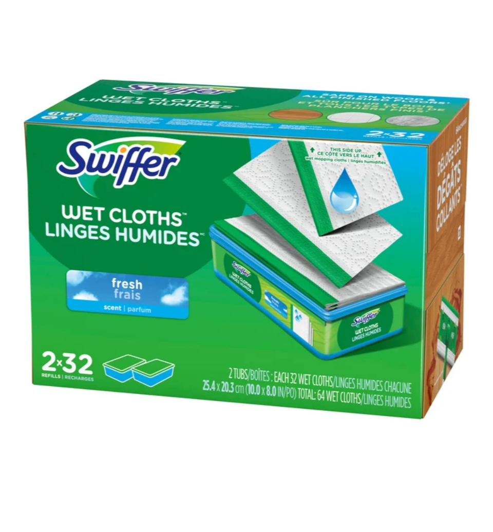 Swiffer Sweeper Wet Mopping Cloths, 64 count