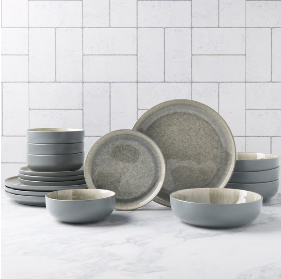 Denmark Stoneware Dinnerware Set, 16-pieces