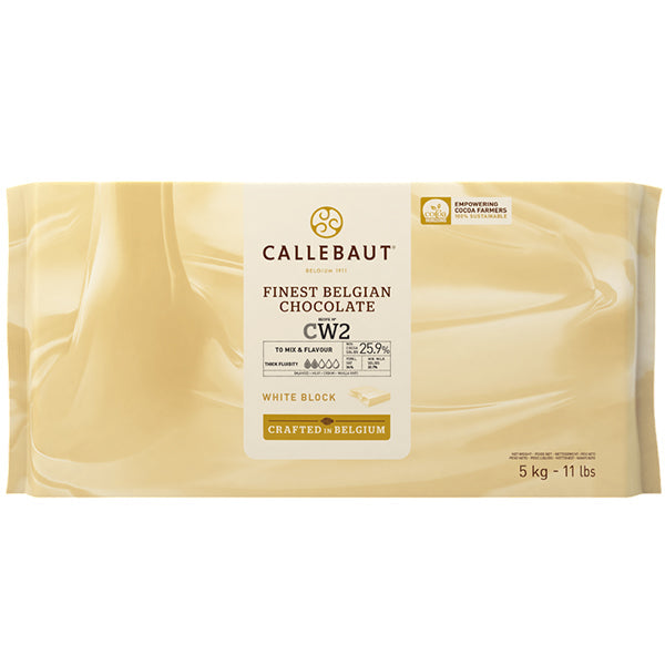 Callebaut White Chocolate Block 5x5 kg