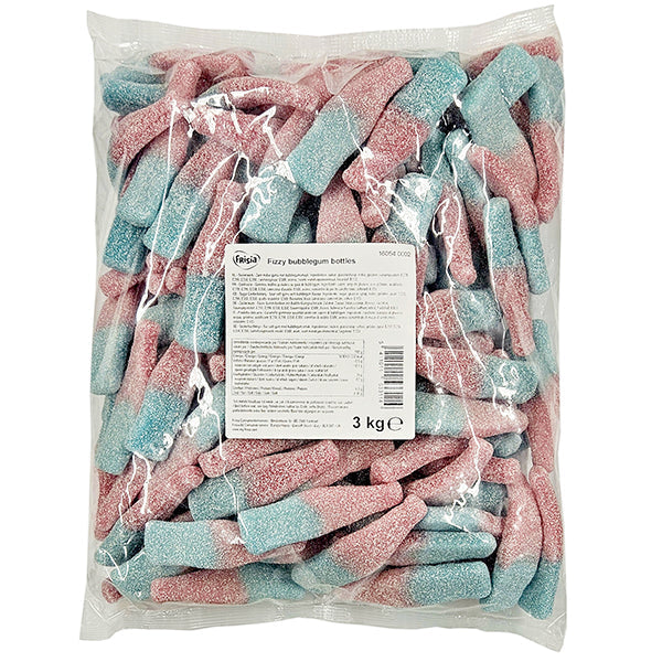 Frisia Jumbo Sour Bubblegum Bottles 4x3 kg