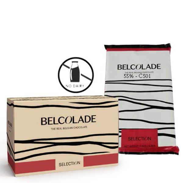 Belcolade 56% Dark Choc Block 2.5 kg