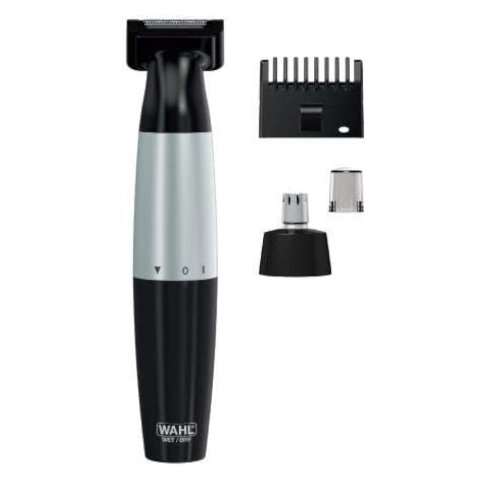 WAHL 5559 QUICK GROOMER Cordless Wet/Dry All-In-One Trimmer For Ear, Nose, Brow, and Trimming