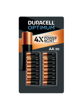 Duracell Optimum AA Batteries with Power Boost Ingredients, 30-count