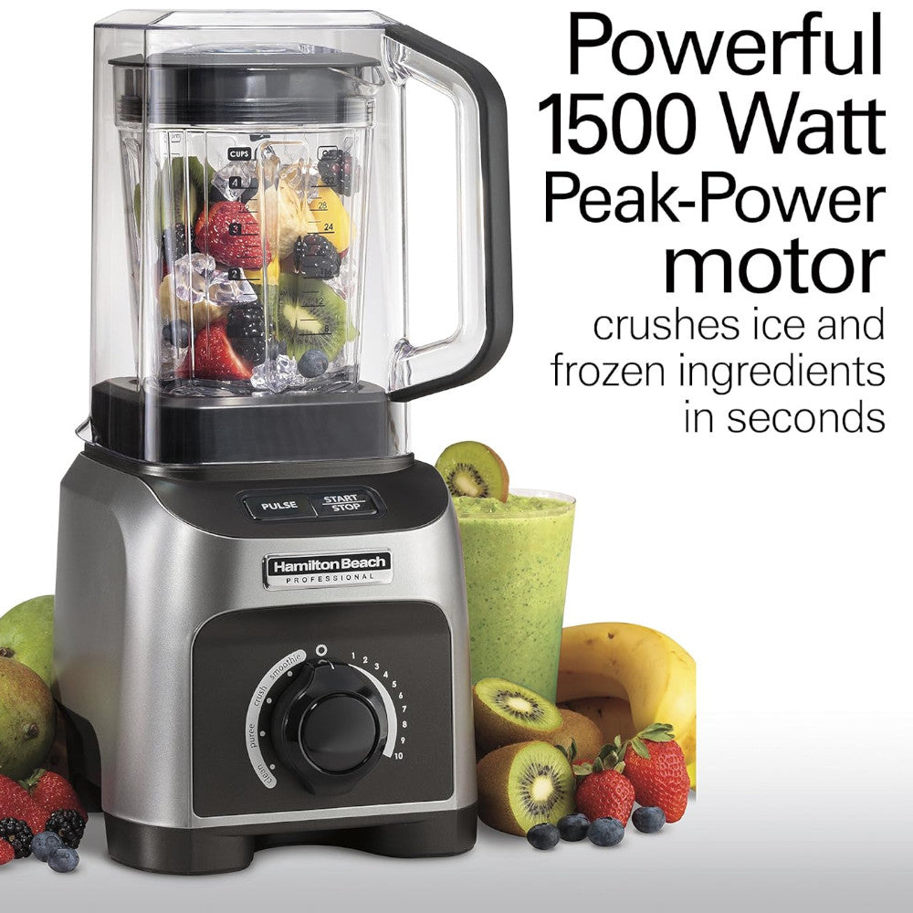 HAMILTON BEACH PROFESSIONAL 58870 Quiet Shield Blender - Refurbished with Home Essentials warranty