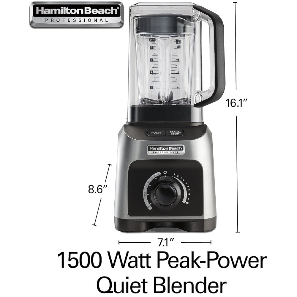 HAMILTON BEACH PROFESSIONAL 58870 Quiet Shield Blender - Refurbished with Home Essentials warranty