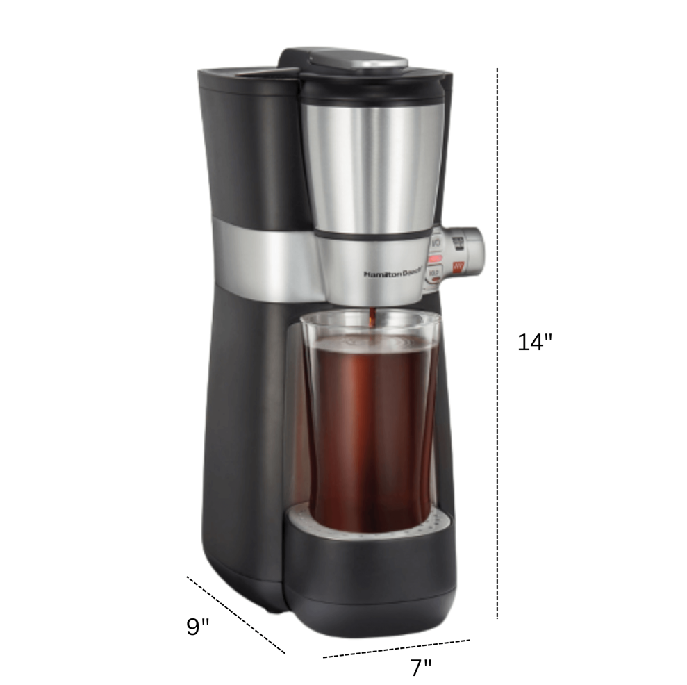 HAMILTON BEACH RAPID COLD BREW & HOT COFFEE MAKER 16OZ #42501C