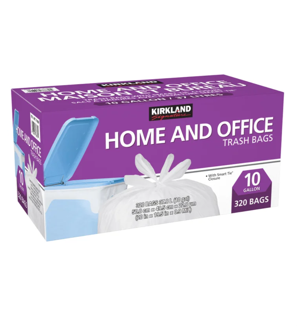 Kirkland Signature Smart Tie Home and Office Bags, 320-pack