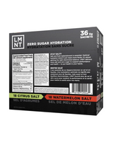 LMNT Zero Sugar Electrolytes Variety Pack, 36 x 6 g