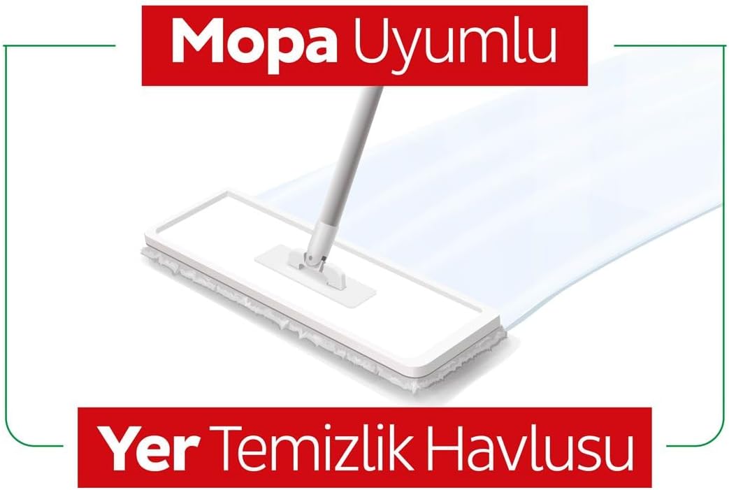 Sleepy Easy Clean White Soap Additive Mopa Compatible Floor Cleaning Towel, 50 Sheets