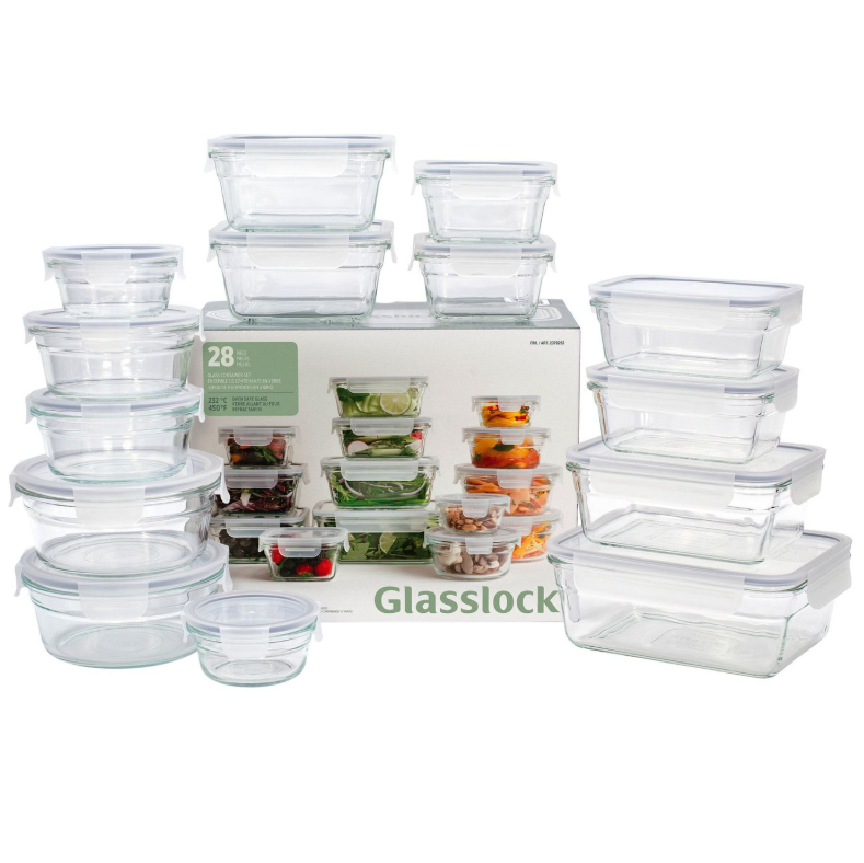 28-Piece Glasslock Food Storage Set