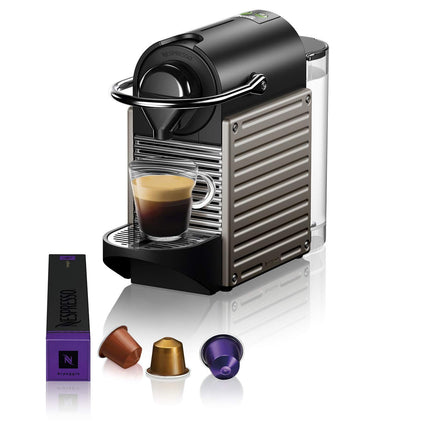 Nespresso BEC430TTN Pixie Espresso Machine by Breville, Titan