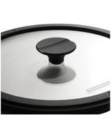 Tramontina , 3-piece Cast Iron 7-quart Deep Kadai & Flat Tawa Cookware Set , Black