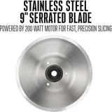 WESTON 61-0901-W Heavy Duty 9" Food Slicer - Refurbished with Home Essentials Warranty