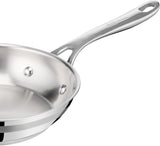 Jamie Oliver by Tefal Cook Smart 10-Piece Stainless Steel Pots and Pans Set, Robust, Fast Heating, Even Cooking, Riveted Handle, Induction Safe, Oven and Dishwasher Safe, Induction Cookware Set