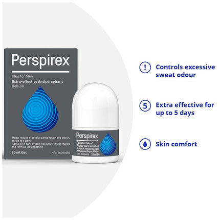 Perspirex Comfort Antiperspirant for Men and Women – Roll On Deodorant for Protection Against Sweat and Odour