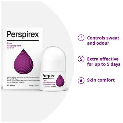 Perspirex Comfort Antiperspirant for Men and Women – Roll On Deodorant for Protection Against Sweat and Odour