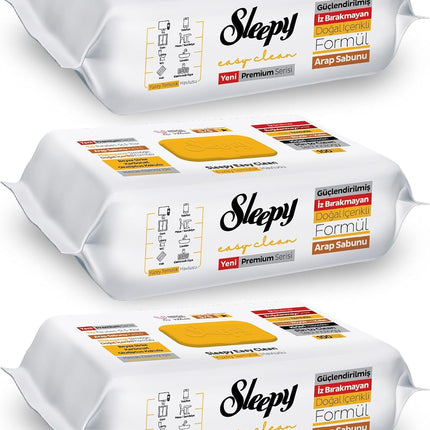 Sleepy Easy Clean Arabic Soap Additive Surface Cleaning Towel 3x100 (300 Sheets)