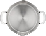 Jamie Oliver by Tefal Cook Smart 10-Piece Stainless Steel Pots and Pans Set, Robust, Fast Heating, Even Cooking, Riveted Handle, Induction Safe, Oven and Dishwasher Safe, Induction Cookware Set