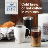 HAMILTON BEACH RAPID COLD BREW & HOT COFFEE MAKER 16OZ #42501C