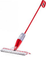 Vileda Promist Max Spray Mop - 360 Degree Swivel, Red, Cotton Head, Multiple Surfaces