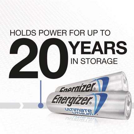 Energizer Ultimate Lithium AA Battery, Pack of 4