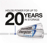 Energizer Ultimate Lithium AA Battery, Pack of 4