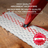 Vileda Promist Max Spray Mop - 360 Degree Swivel, Red, Cotton Head, Multiple Surfaces