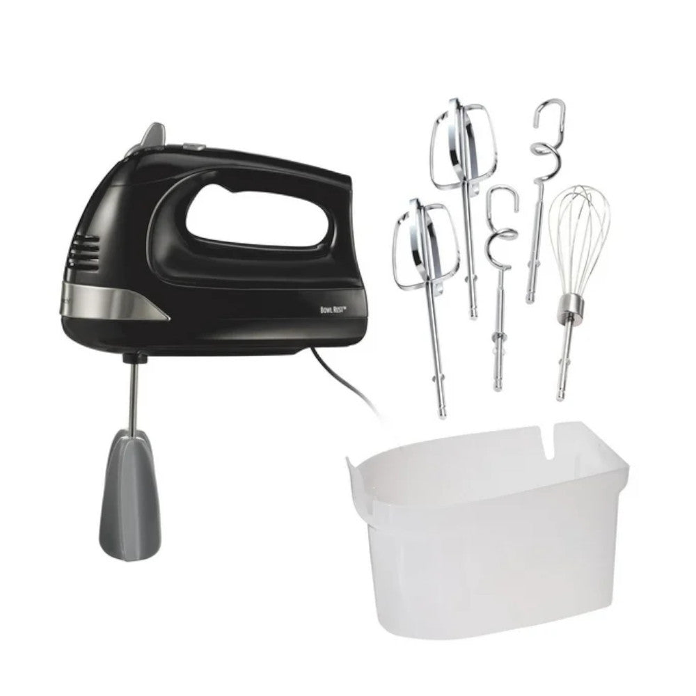 HAMILTON BEACH 62639C 6 Speed Hand Mixer with Snap-On Case