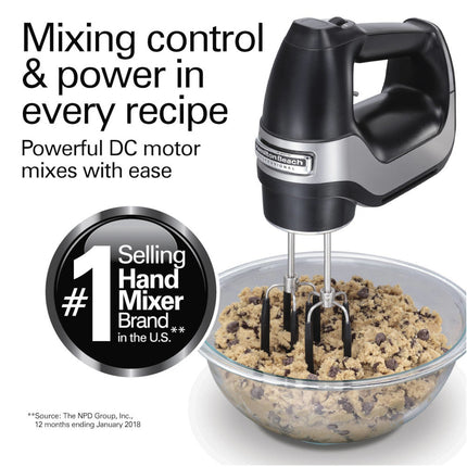 HAMILTON BEACH Pro 7-speed hand mixer - Factory serviced with Home Essentials Warranty - 62655C