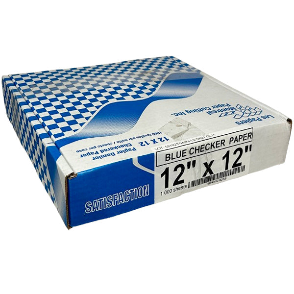 Mpc Paper Blue Checker 12in 1000 ct