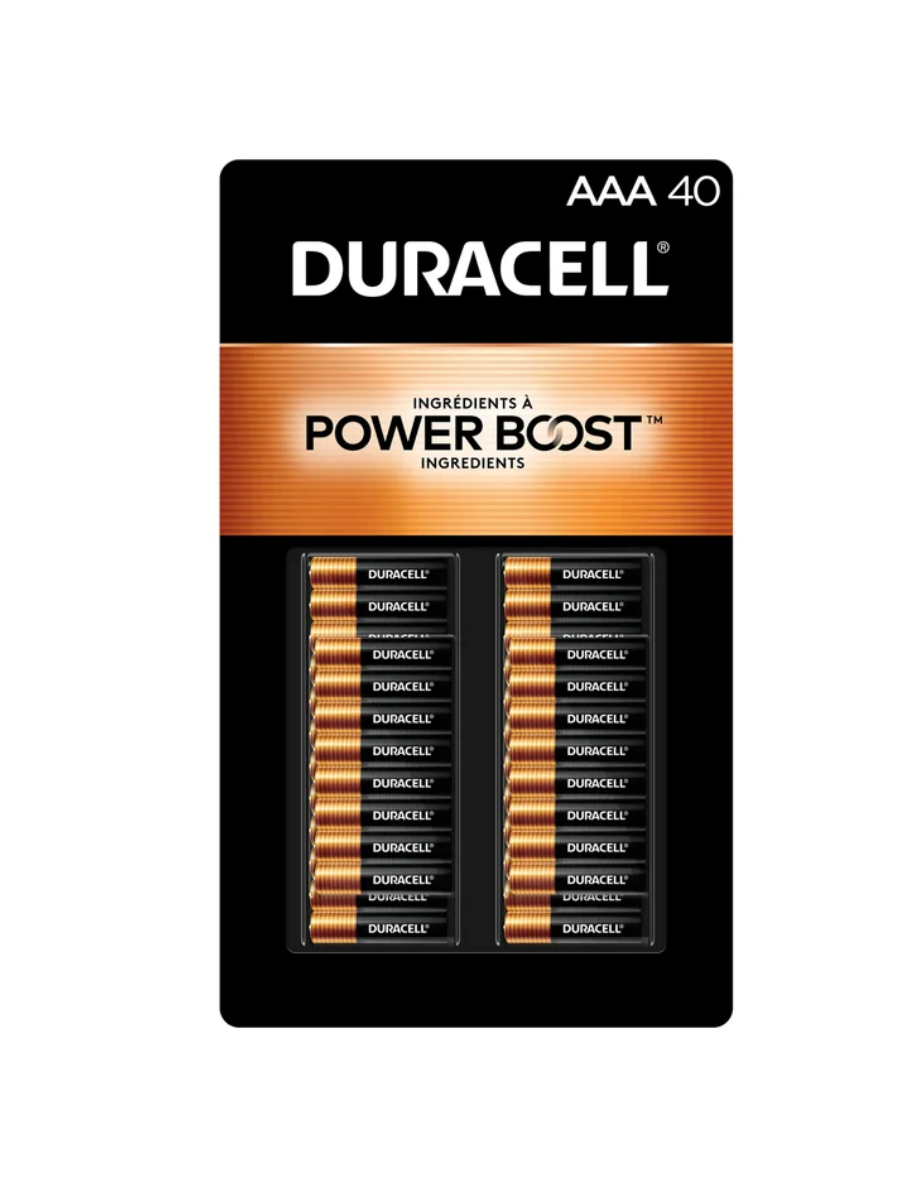 Duracell CopperTop AAA Batteries with PowerBoost Ingredients, 40 count