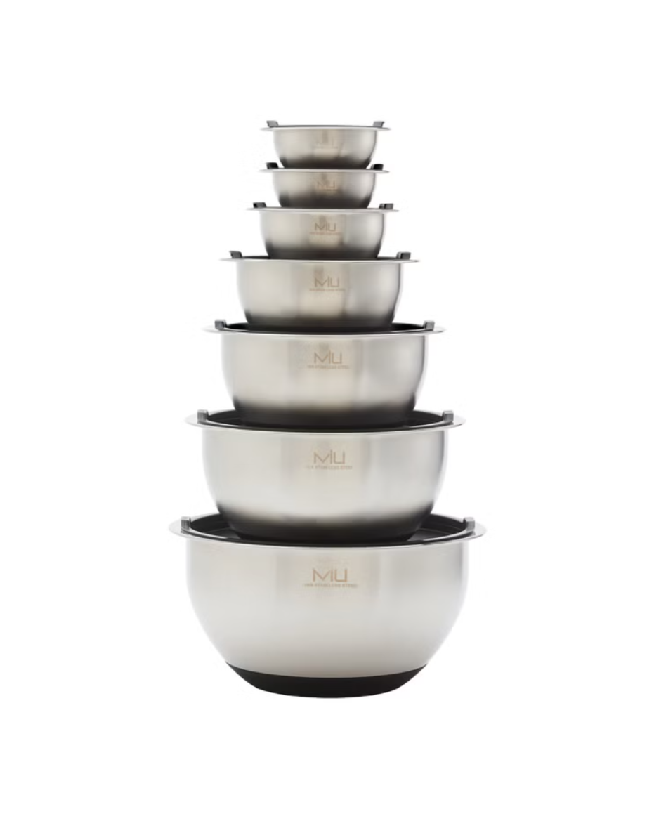 MIU Stainless Steel Mixing Bowl Set, 14-pieces